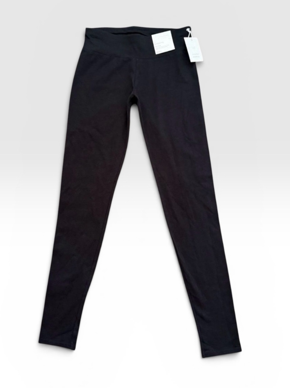 LC Lauren Conrad Black Mid Rise Leggings Women Small NWT Cotton Blend Stretch